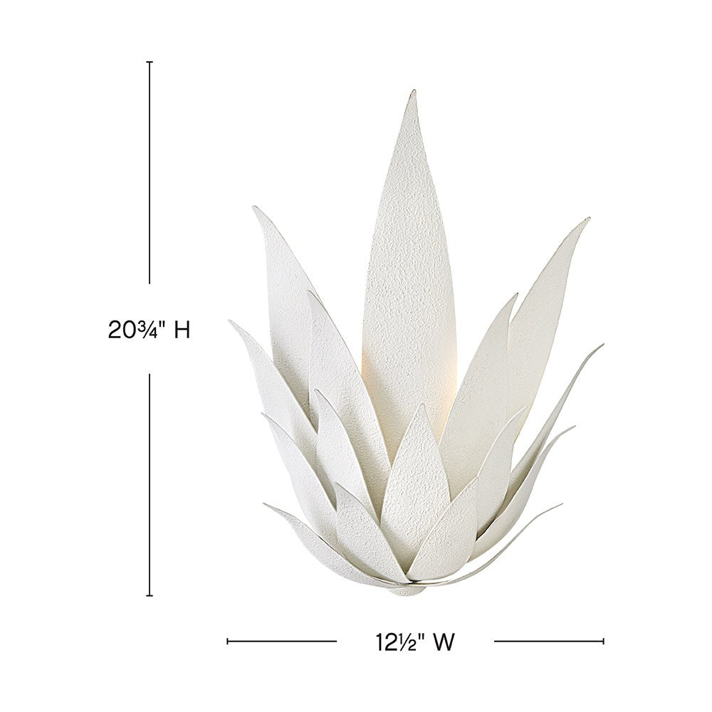 Fredrick Ramond FR30810TXP Agave Botanical Sconce in Textured Plaster