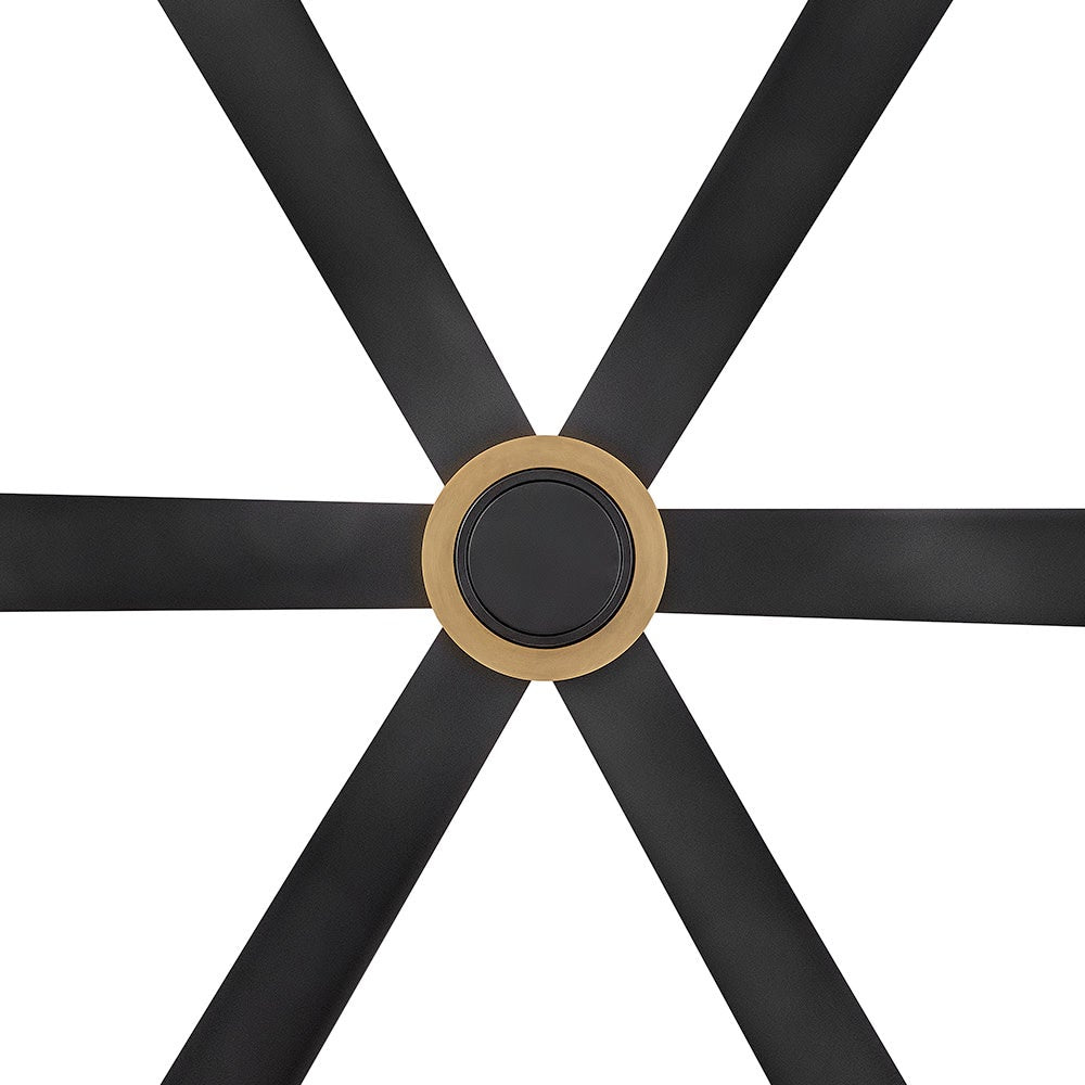 Éclairage intelligent LED Hinkley Lighting 906964FMB-LDD Andros Ventilateur en noir mat