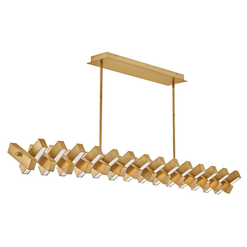 Fredrick Ramond FR42456LCB Stitch LED Linéaire Suspendu FR42456 en laiton laqué