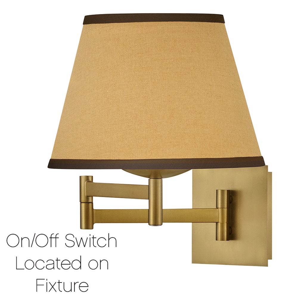 Hinkley Lighting 47510LCB Sonia Task Light Sconce in Lacquered Brass
