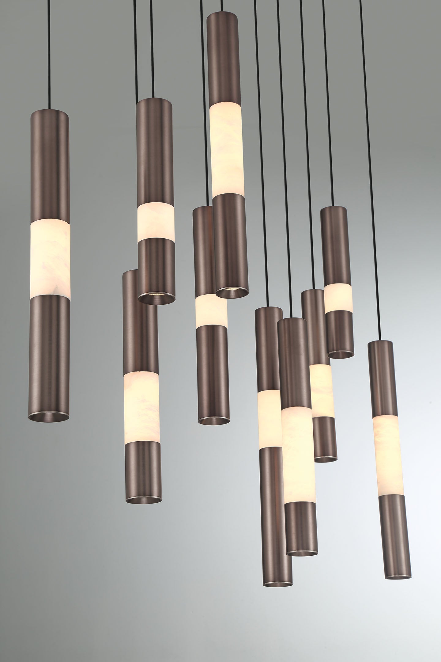 Eurofase 50121-021 Ronda LED Linear Chandelier in Harlow Bronze