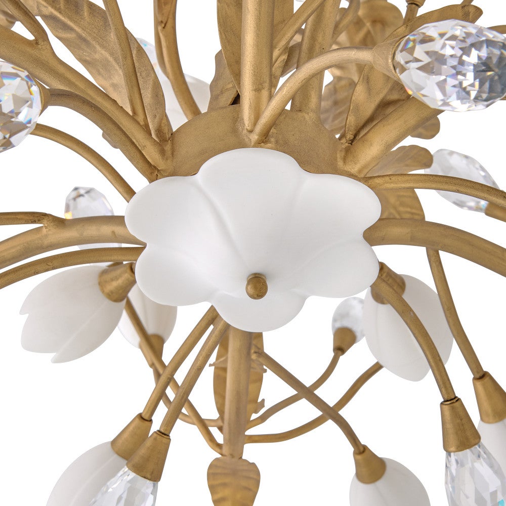 Fredrick Ramond FR32205BNG Yvette Chandelier in Burnished Gold