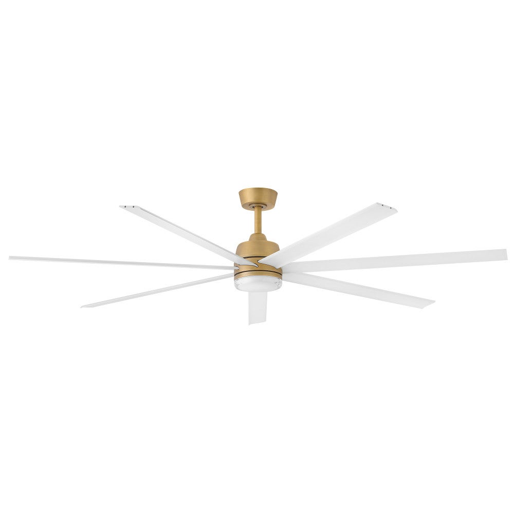 Éclairage intelligent LED Hinkley 910672FHB-LDD Ventilateur en laiton Heritage