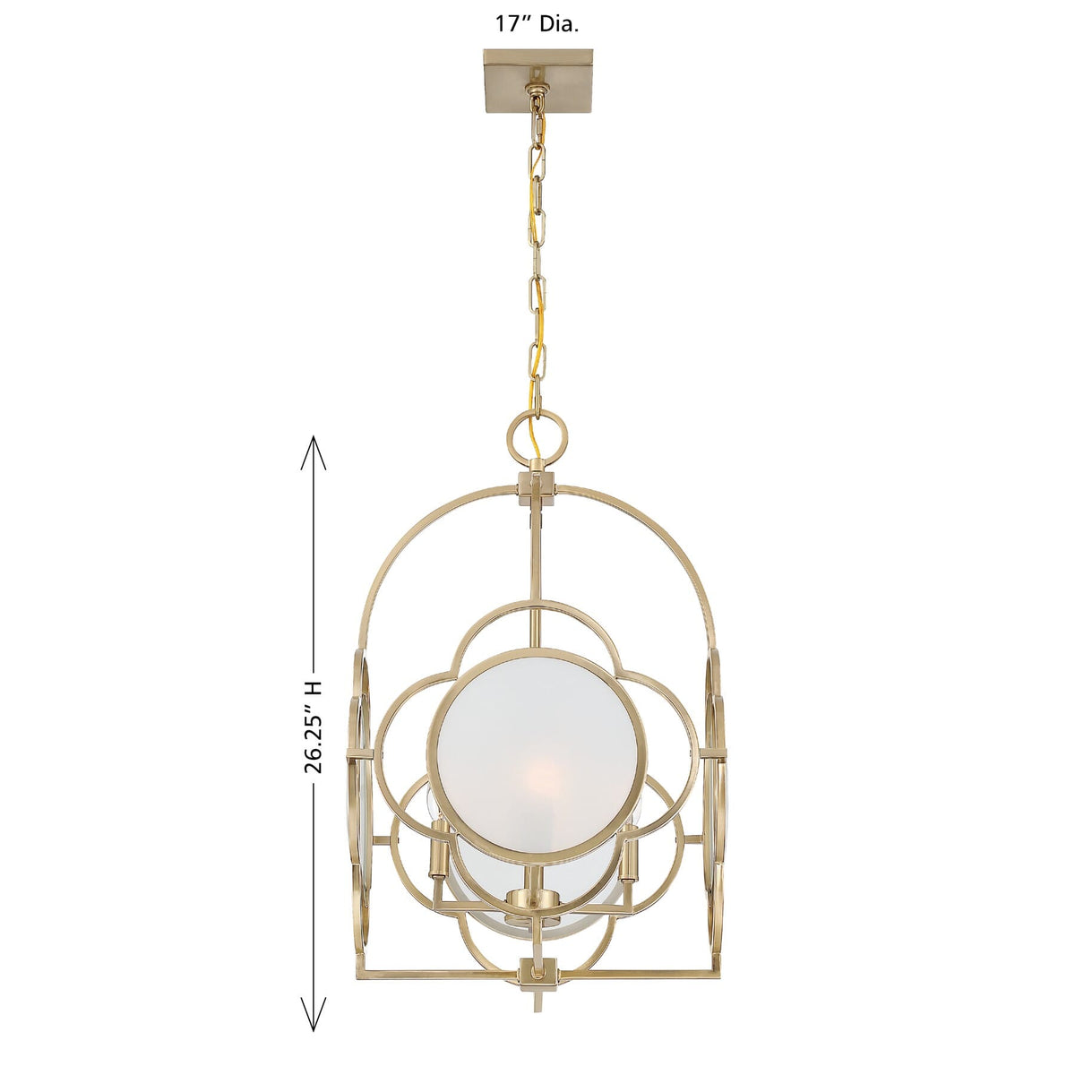 Savoy House 3-4699-4-127 Dame Suspension en laiton noble