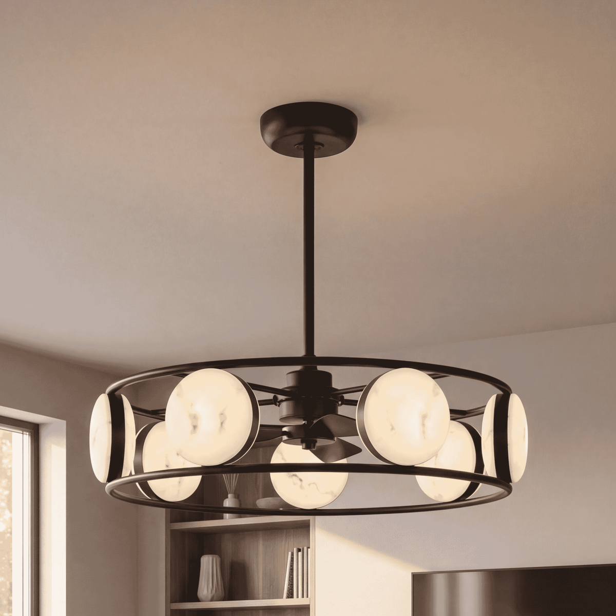 Savoy House 30-FD-435-89 Castra LED Ventilateur D'Lier en noir mat