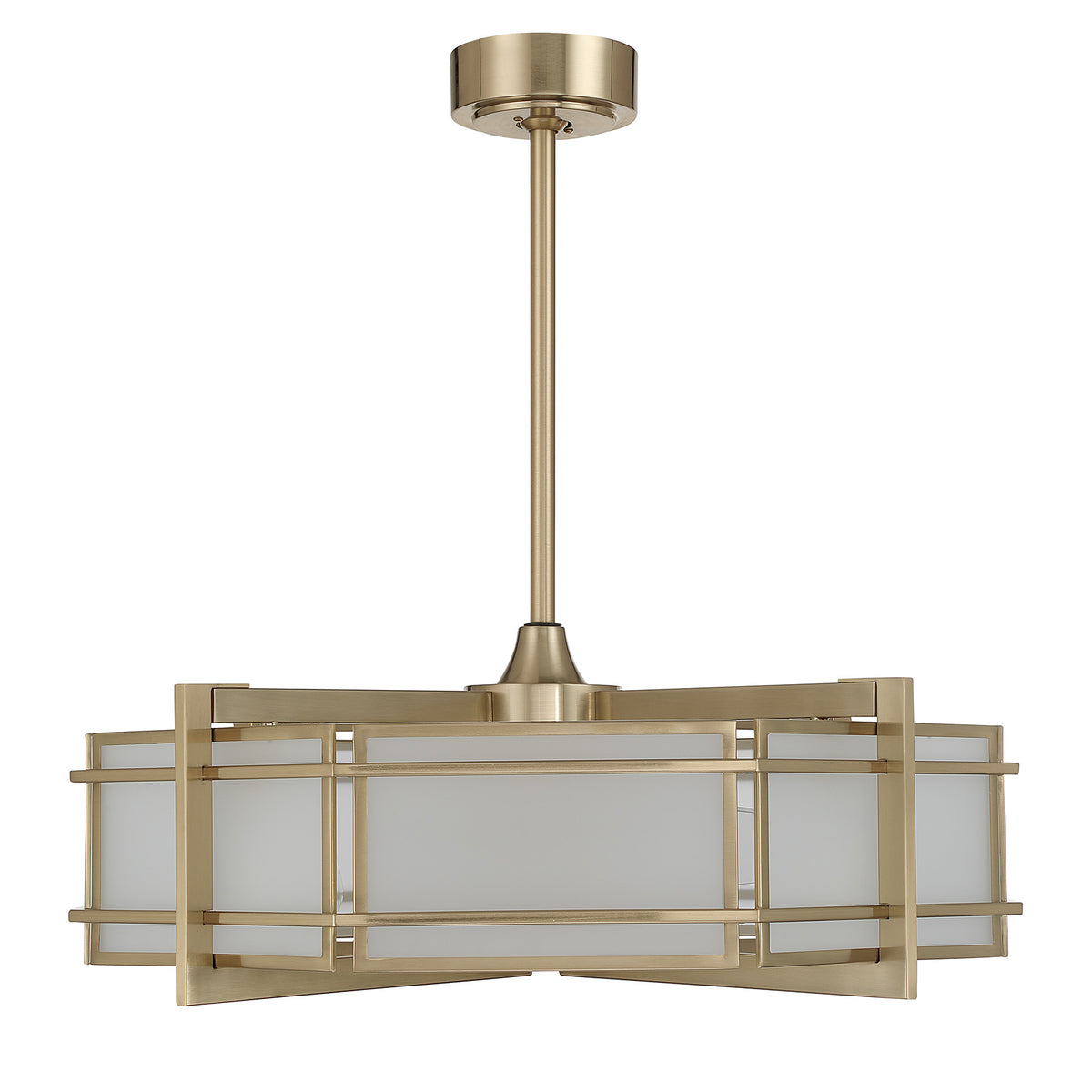 Savoy House 30-FD-495-127 Canterbury Fan D'Lier in Noble Brass