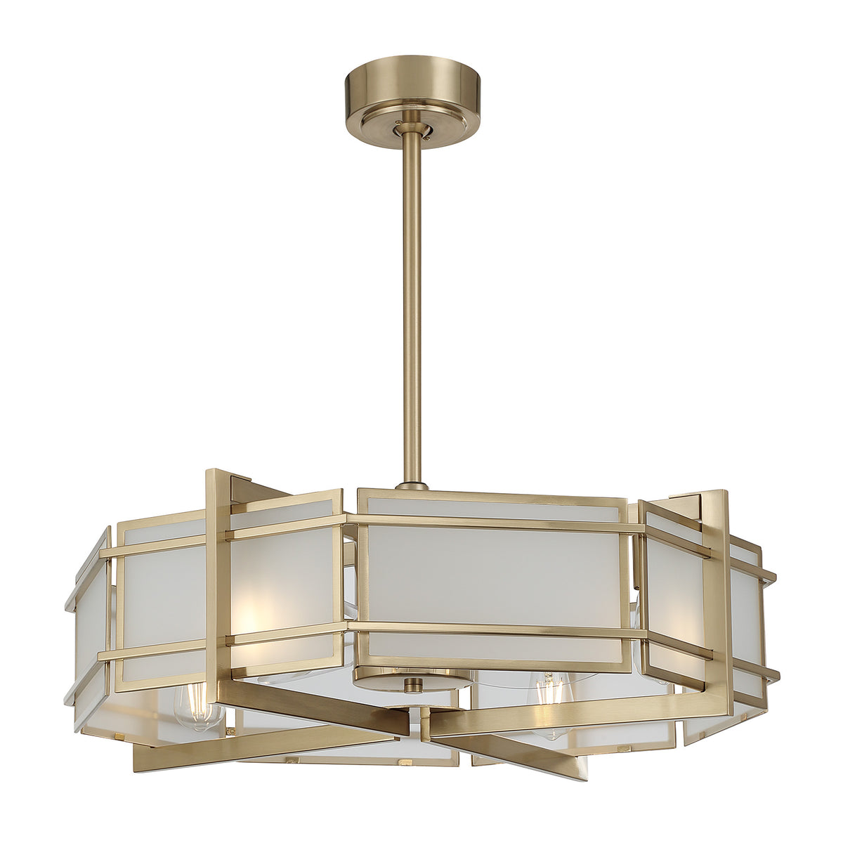 Savoy House 30-FD-495-127 Canterbury Fan D'Lier in Noble Brass