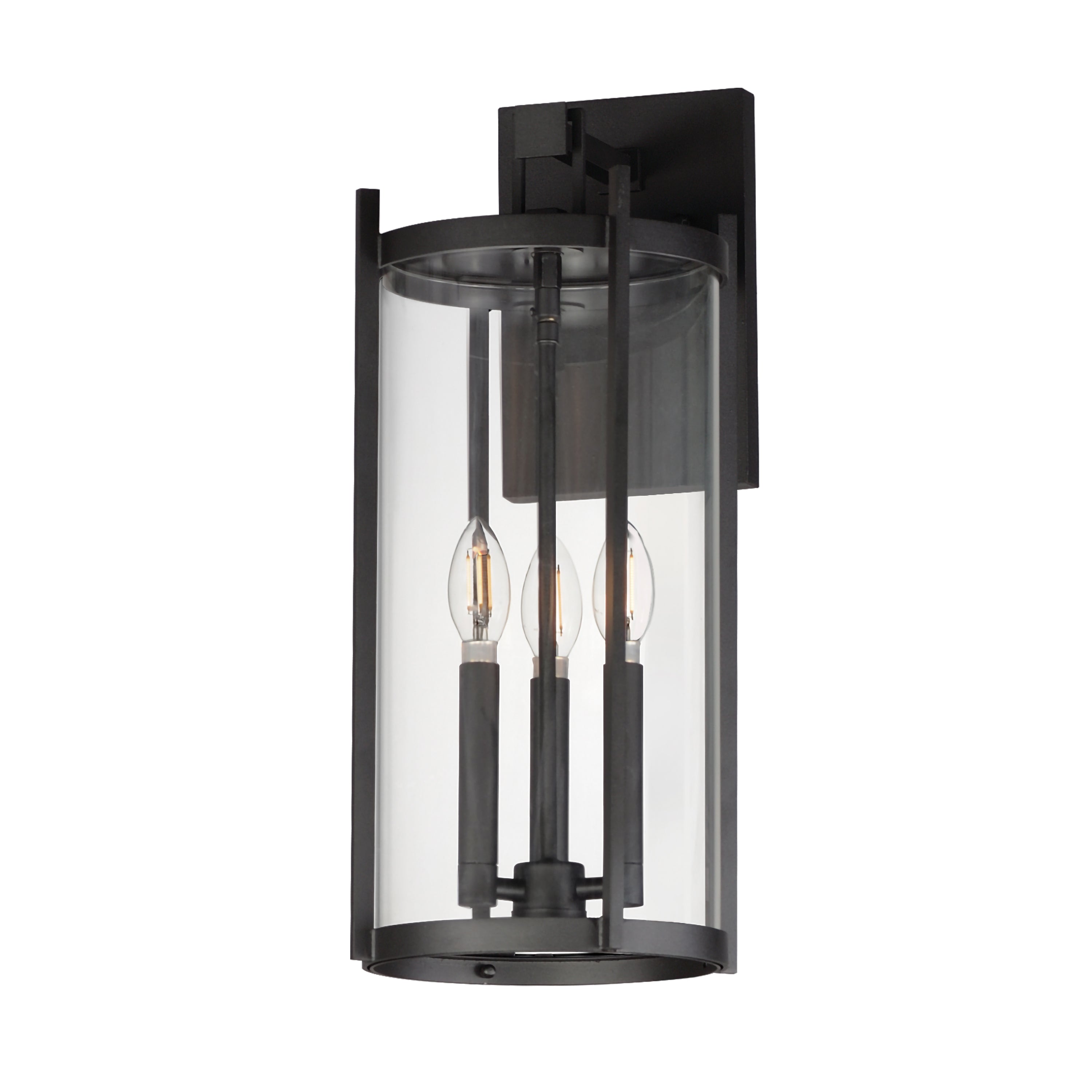 Maxim Lighting 30065CLBK Belfry Wall Sconce in Black