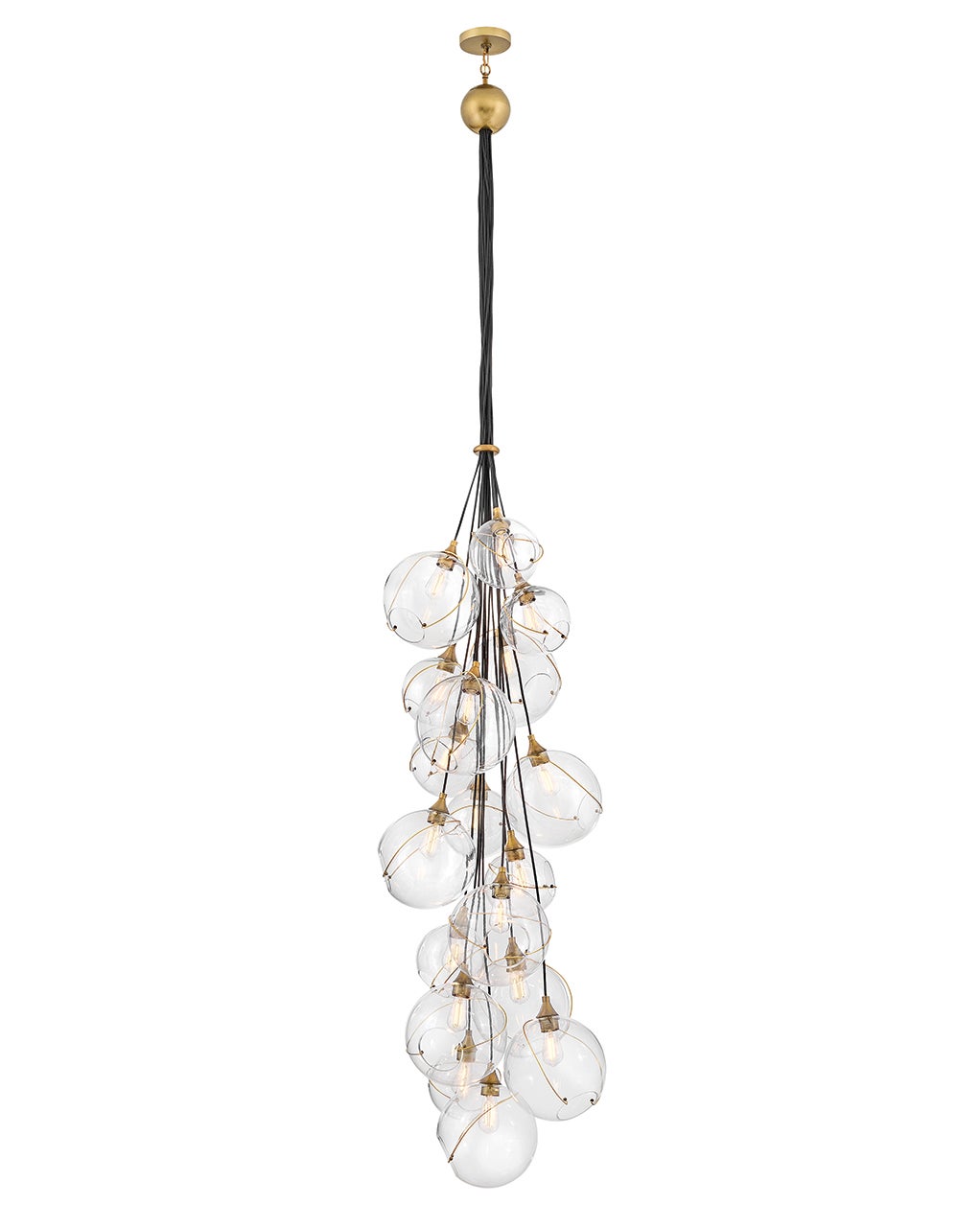Hinkley Lighting 30309HBR Skye Multi Tier Pendant in Heritage Brass