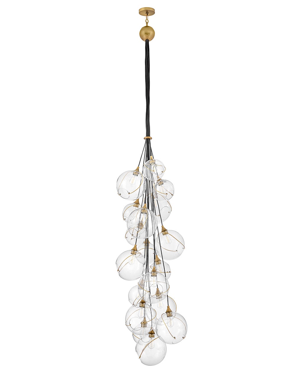 Hinkley Lighting 30309HBR Skye Multi Tier Pendant in Heritage Brass