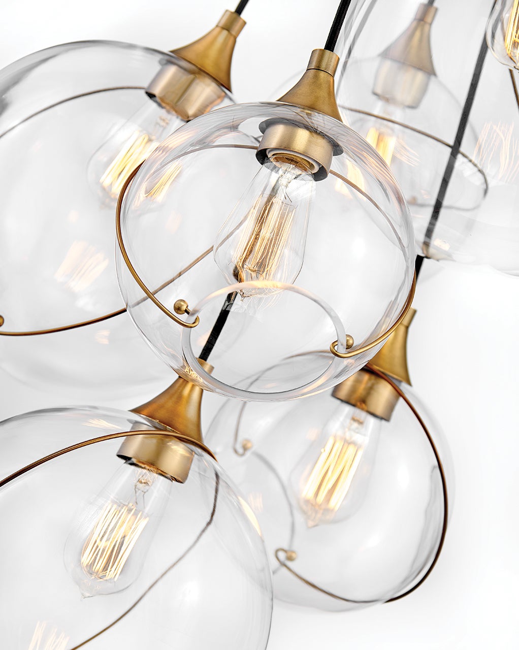 Hinkley Lighting 30309HBR Skye Multi Tier Pendant in Heritage Brass