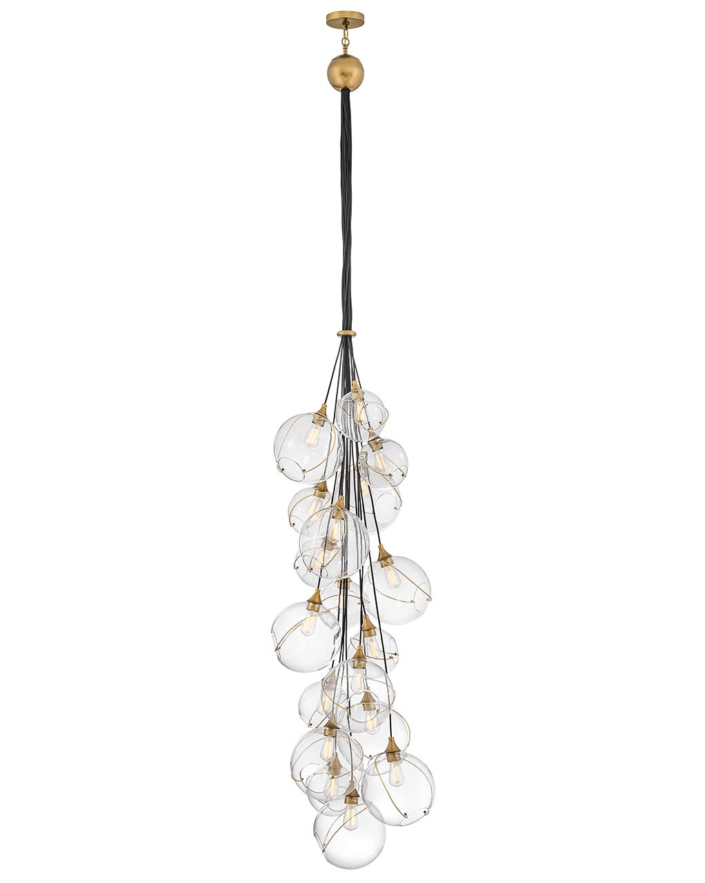 Hinkley Lighting 30309HBR Skye Multi Tier Pendant in Heritage Brass