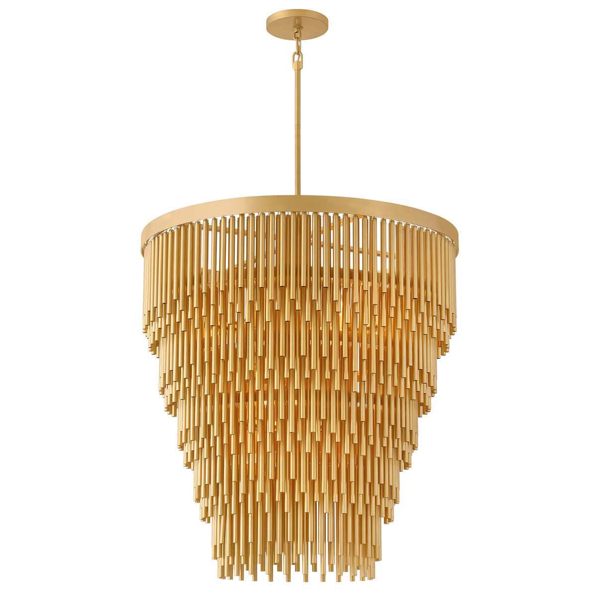 Éclairage Hinkley 30495DXG Bijou Multi Tier Suspendu en or de luxe