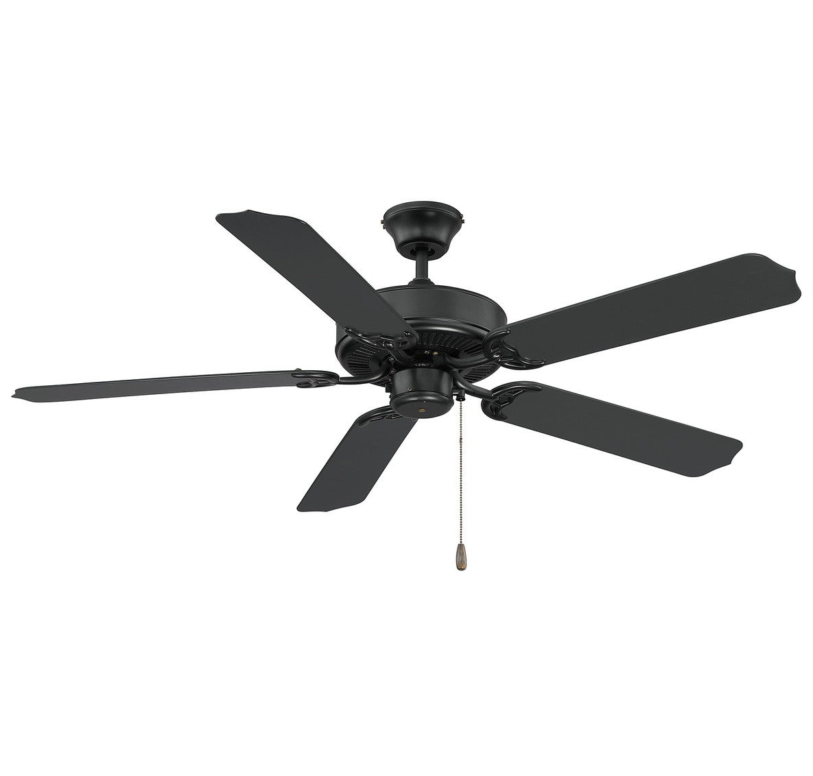 Plafond extérieur Meridian M2020MBK 52" Ventilateur en noir mat