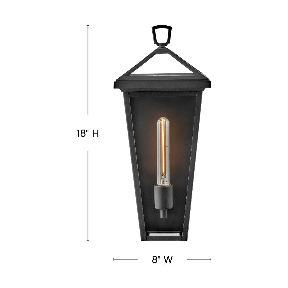 Lanterne murale Hinkley Lighting 25650MB Alford Place, coloris Museum Black