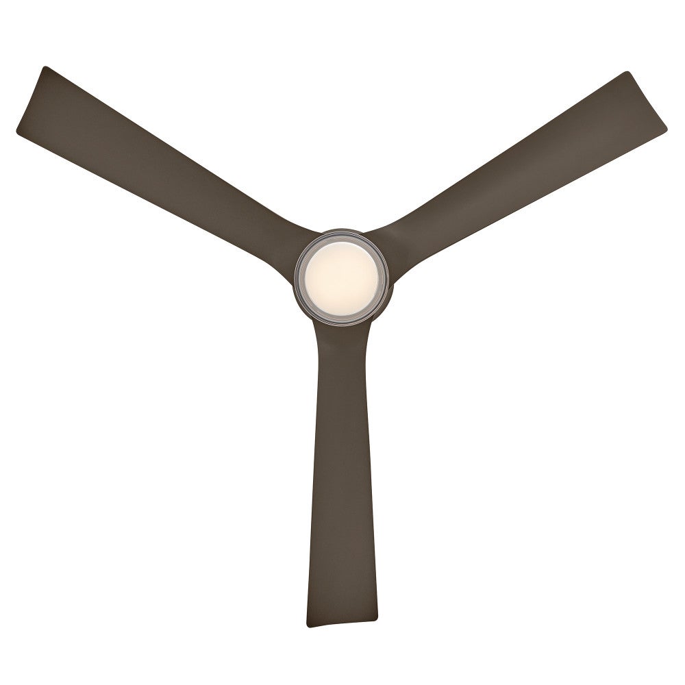 Hinkley Lighting 910956FMM-LDD Vosh LED Smart Fan with Uplight in Metallic Matte Bronze