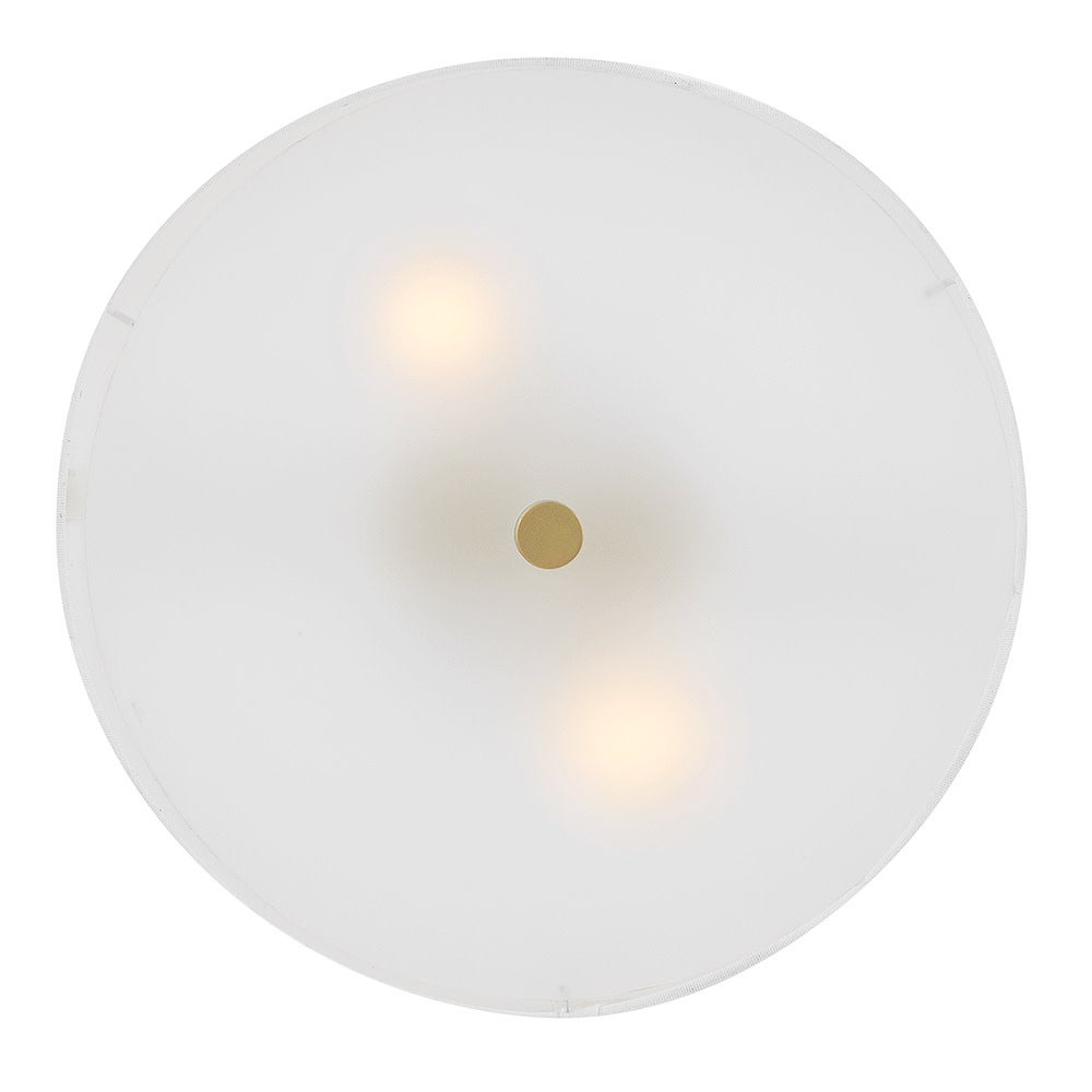 Lark 84381LCB Bliss Scalloped Flush Mount in Lacquered Brass
