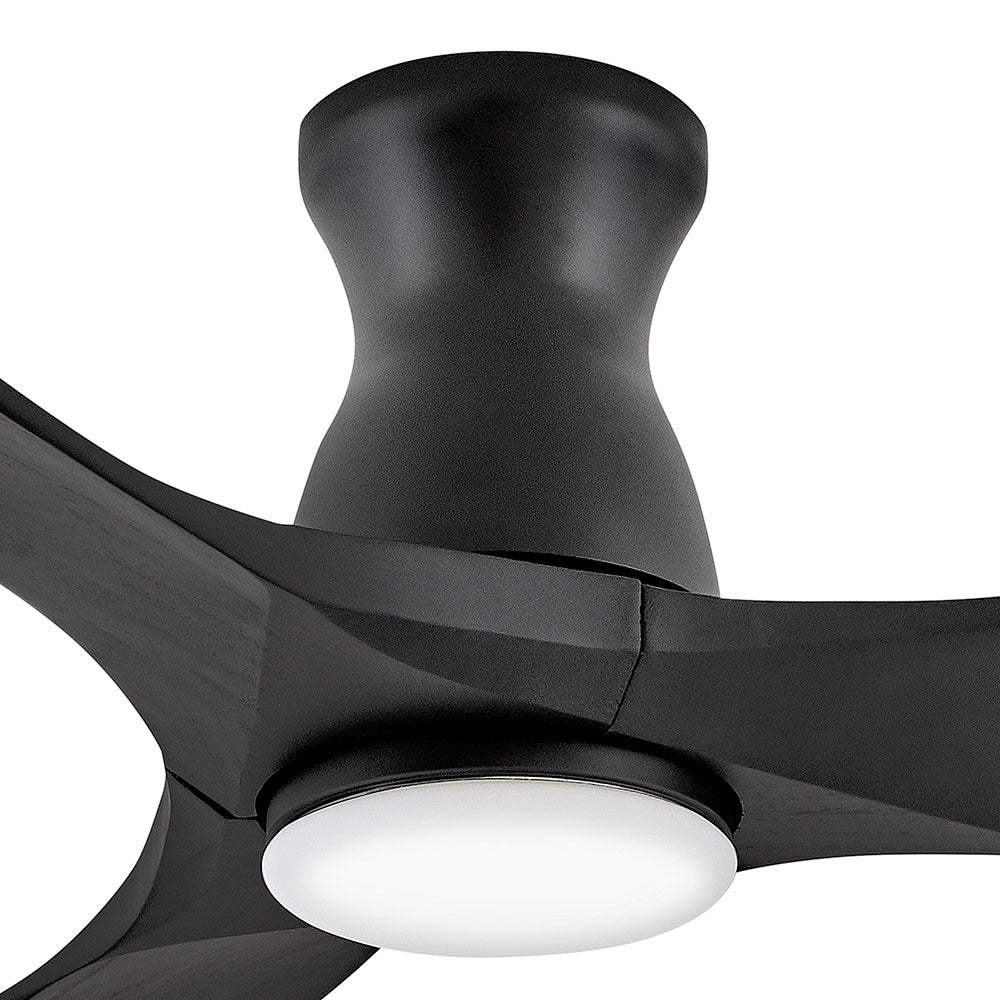 Luminaire encastré intelligent à DEL Hinkley Lighting 903456FBB-LDD Swell Ventilateur en noir mat