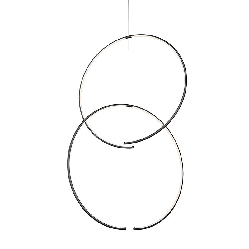 Sonneman 3152.25 Torc LED Suspension en noir satiné