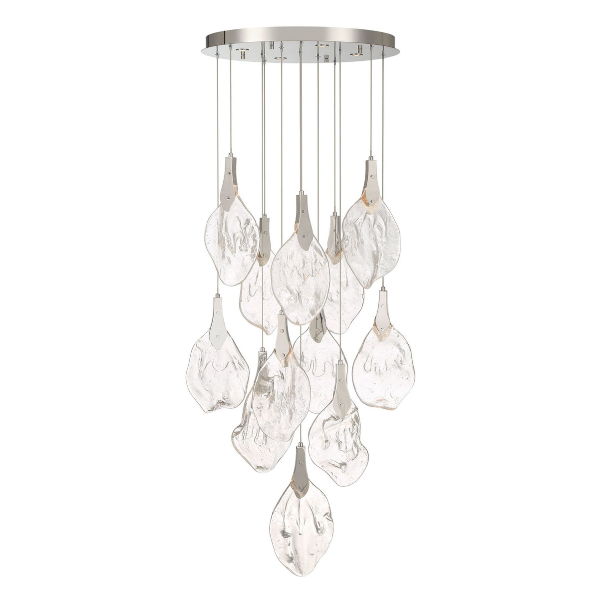 Eurofase 50102-013 Jateo LED Multi-Light Pendant in Polished Nickel