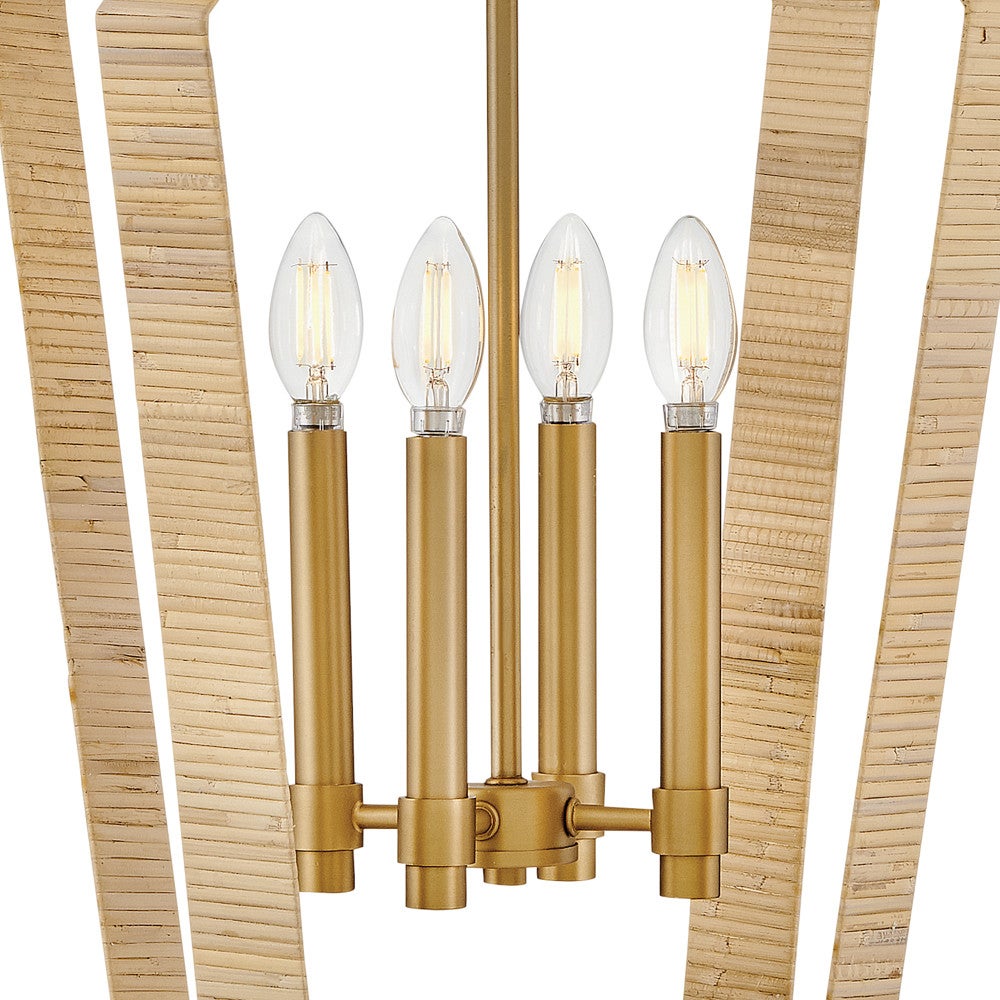 Lark 83644LCB Sammi Pendant in Lacquered Brass