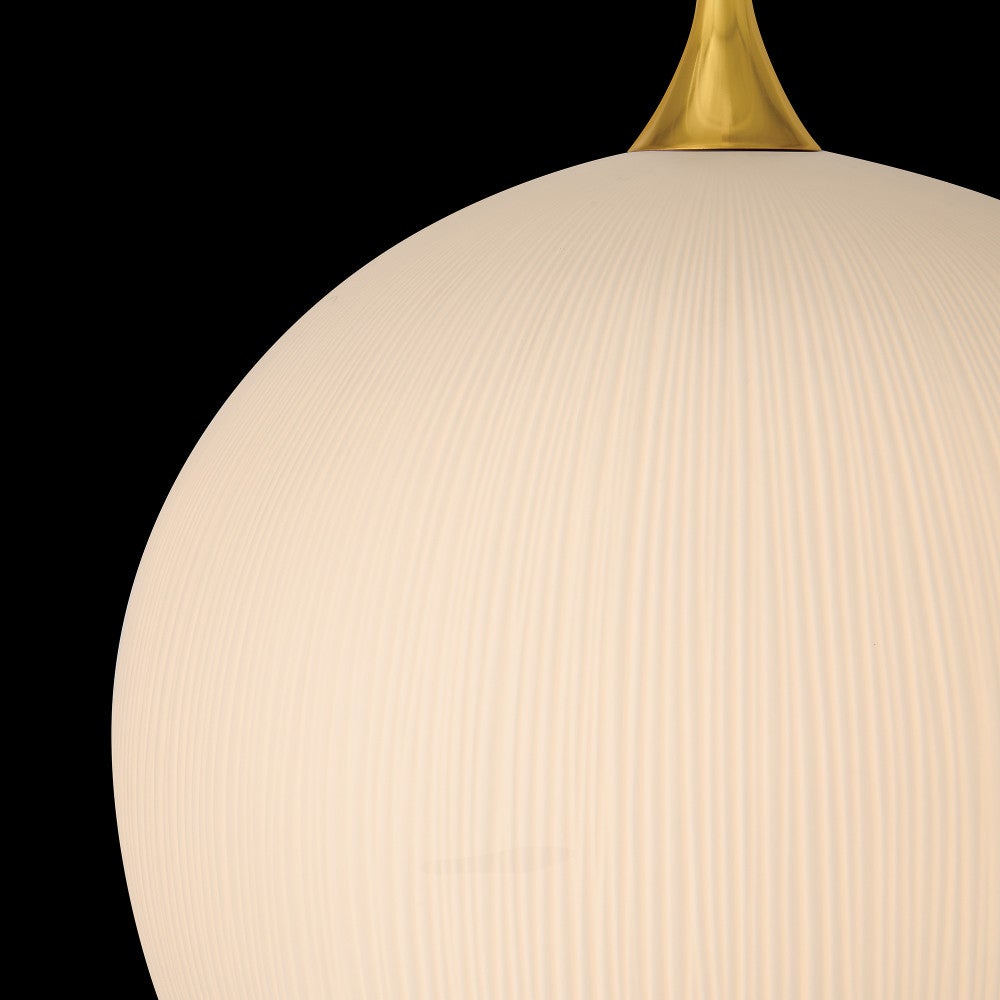 Fredrick Ramond FR47304UB Porcelaine d'Antibes Suspension en laiton non verni