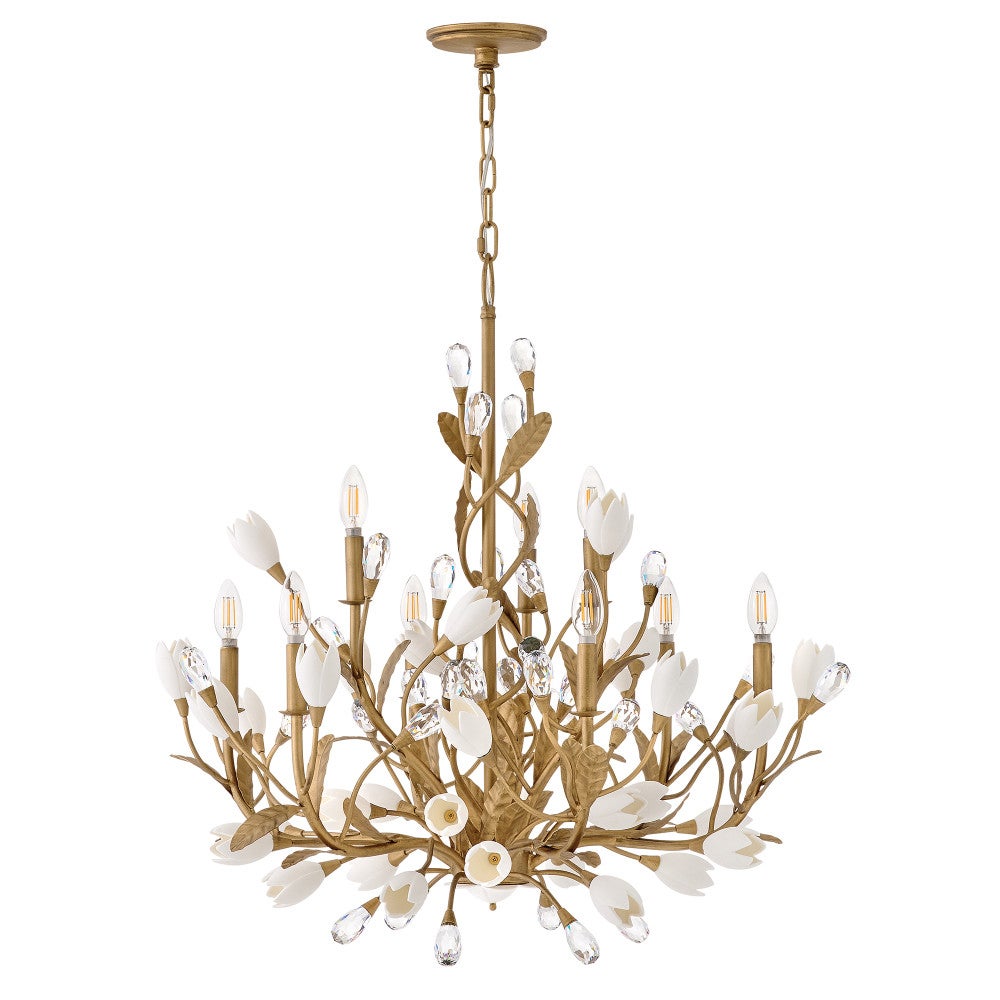 Fredrick Ramond FR32205BNG Yvette Chandelier in Burnished Gold