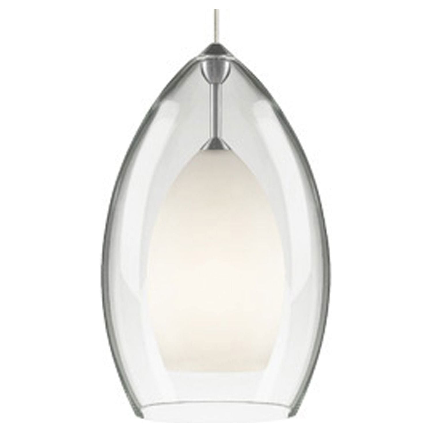 Visual Comfort Modern - 700TDFIRGPCS - One Light Pendant - Fire - Satin Nickel