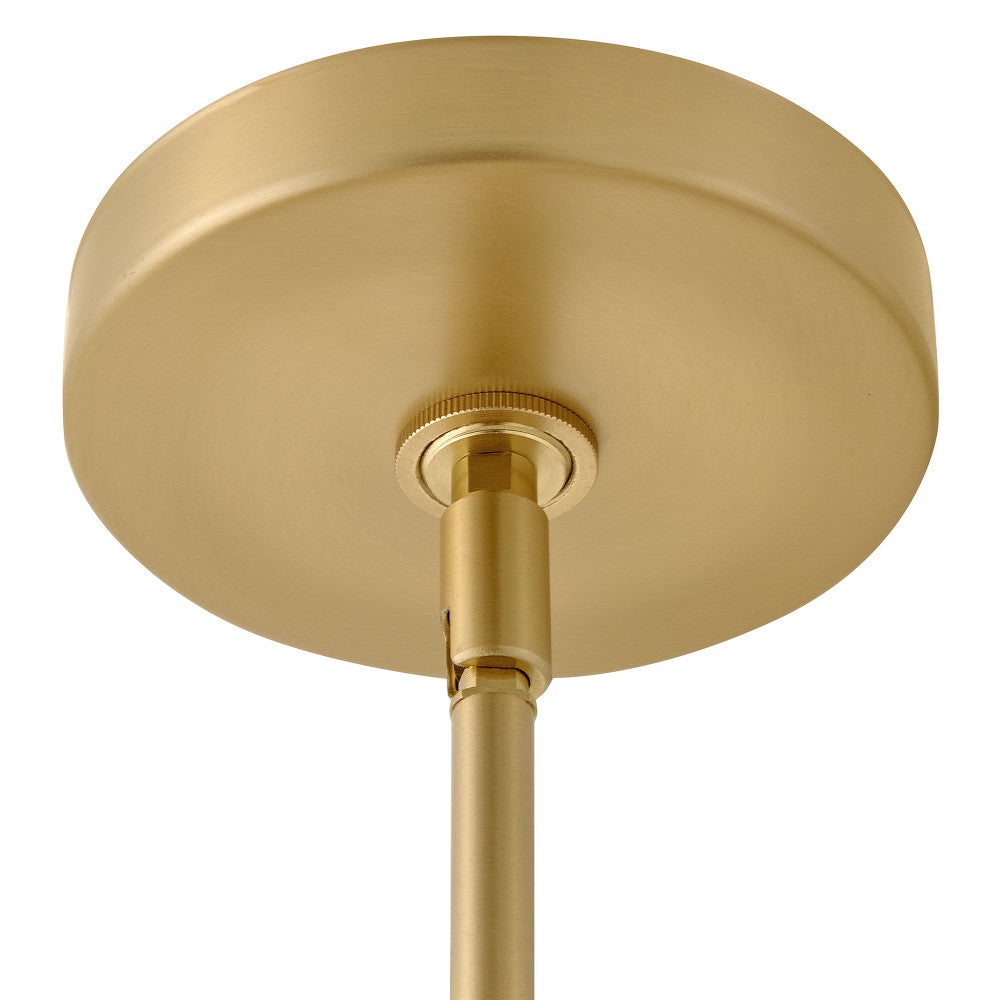 Lark 83027LCB Opalite Pendant in Lacquered Brass