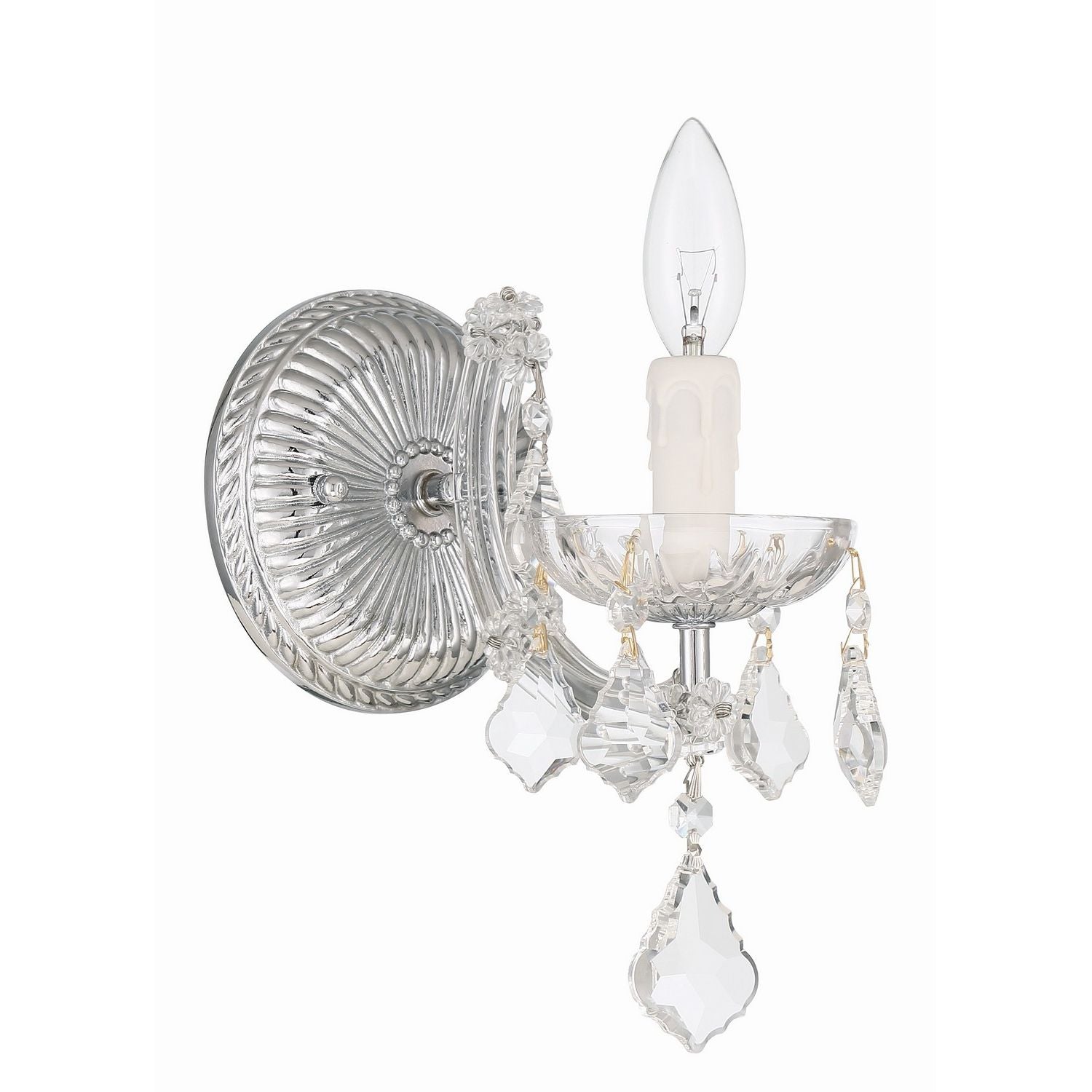 Crystorama - 4471-CH-CL-MWP - One Light Wall Sconce - Maria Theresa - Polished Chrome