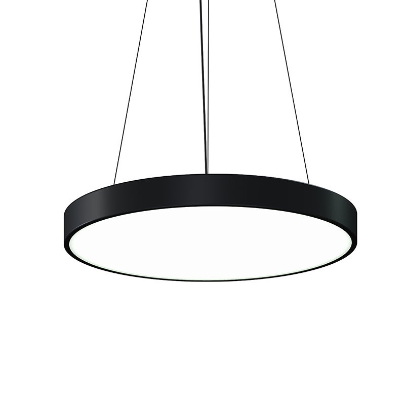 Sonneman 3744.25 Pi LED Rond Suspension en noir satiné