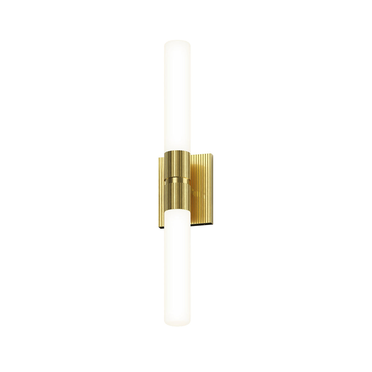 Barre de bain LED Sonneman 3962.38 Scepter en laiton satiné