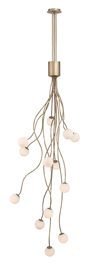 Eurofase 50256-020 Athena LED Chandelier in Antique Gold