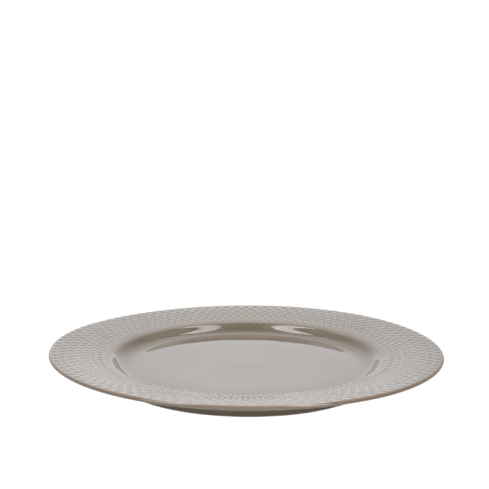 Lyngby Porcelæn 201807 Rhombe Earth Plate in Clay