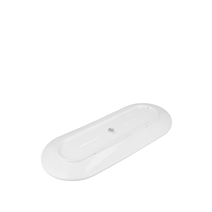 Lyngby Porcelæn 201469 Plat de service ovale Tura en blanc