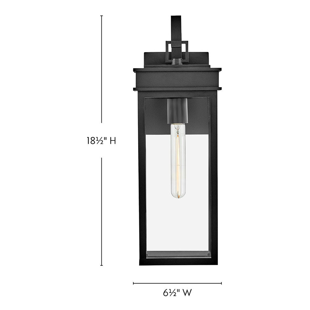 Lanterne murale Cole Lark 82064BK, noire