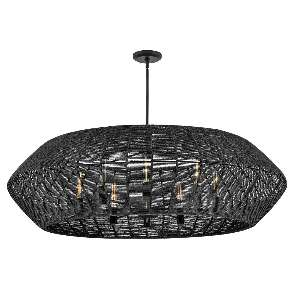 Hinkley Lighting 40386BLK Luca Drum Chandelier in Black