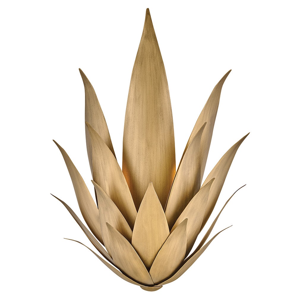 Fredrick Ramond FR30810BNG Agave Botanical Sconce in Burnished Gold
