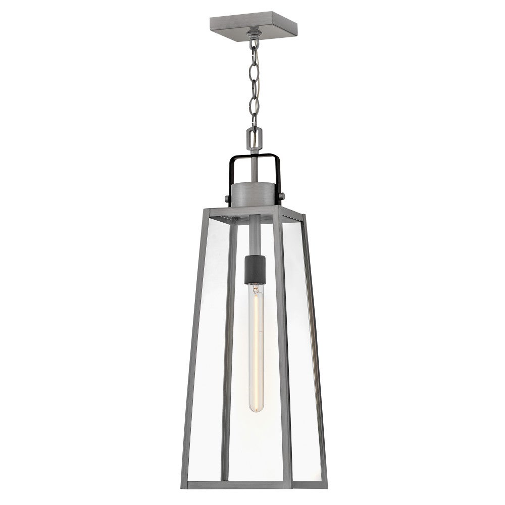 Lark 82002AL Hugh Hanging Lantern in Antique Brushed Aluminum