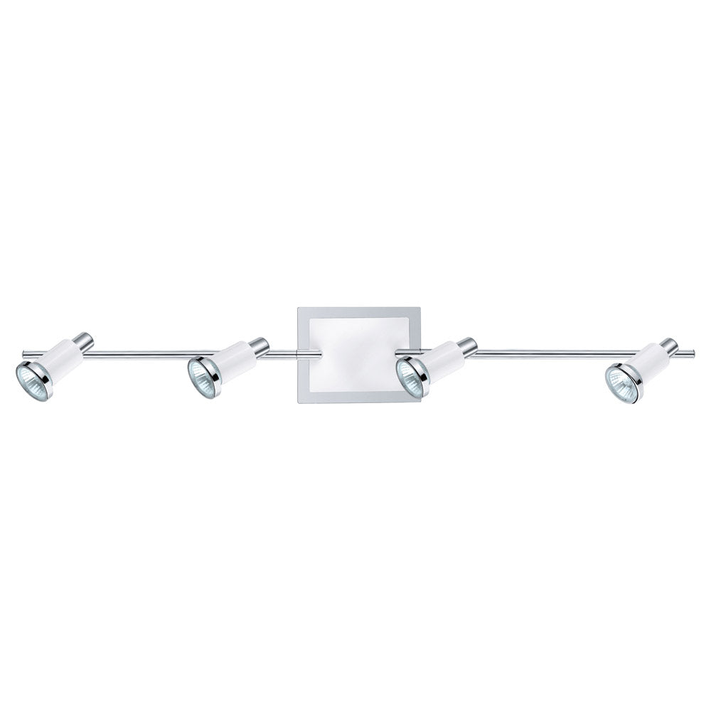 Eglo Canada - 200099A - Four Light Fixed Track Light - Eridan - Chrome & Glossy White