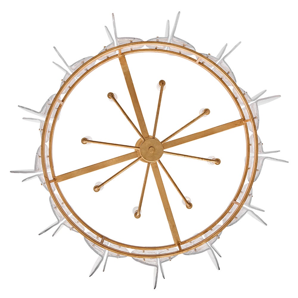 Fredrick Ramond FR41926DA Seraphina Drum Chandelier in Distressed Brass