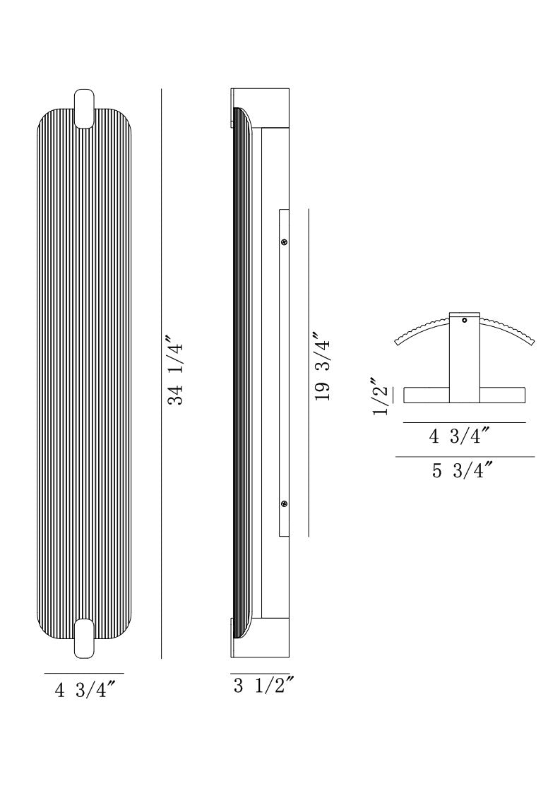 Eurofase 50063-024 Neoness LED Extérieur Murale en noir mat