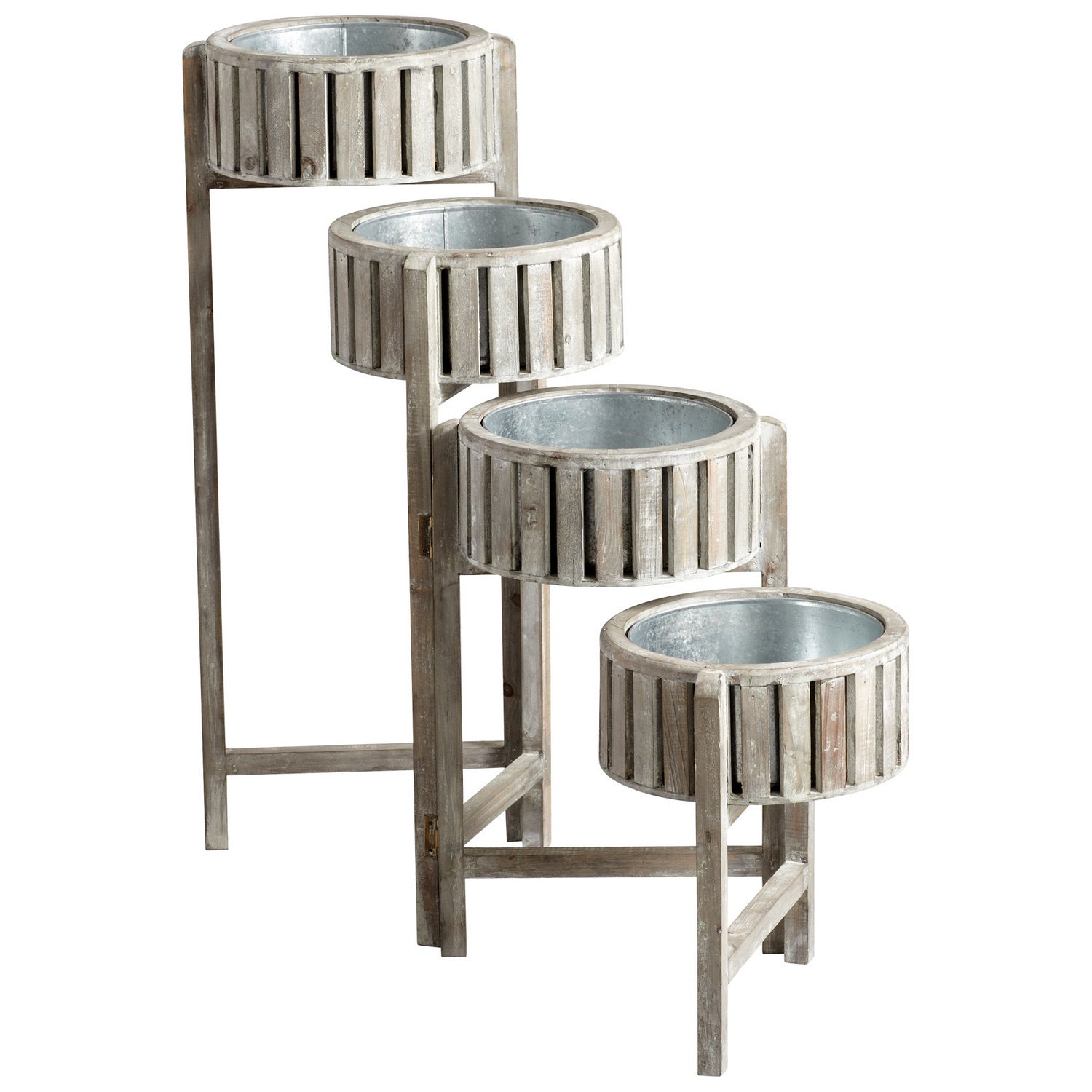 Cyan Canada - 05099 - Jardinière - Cascade - Blanc antique