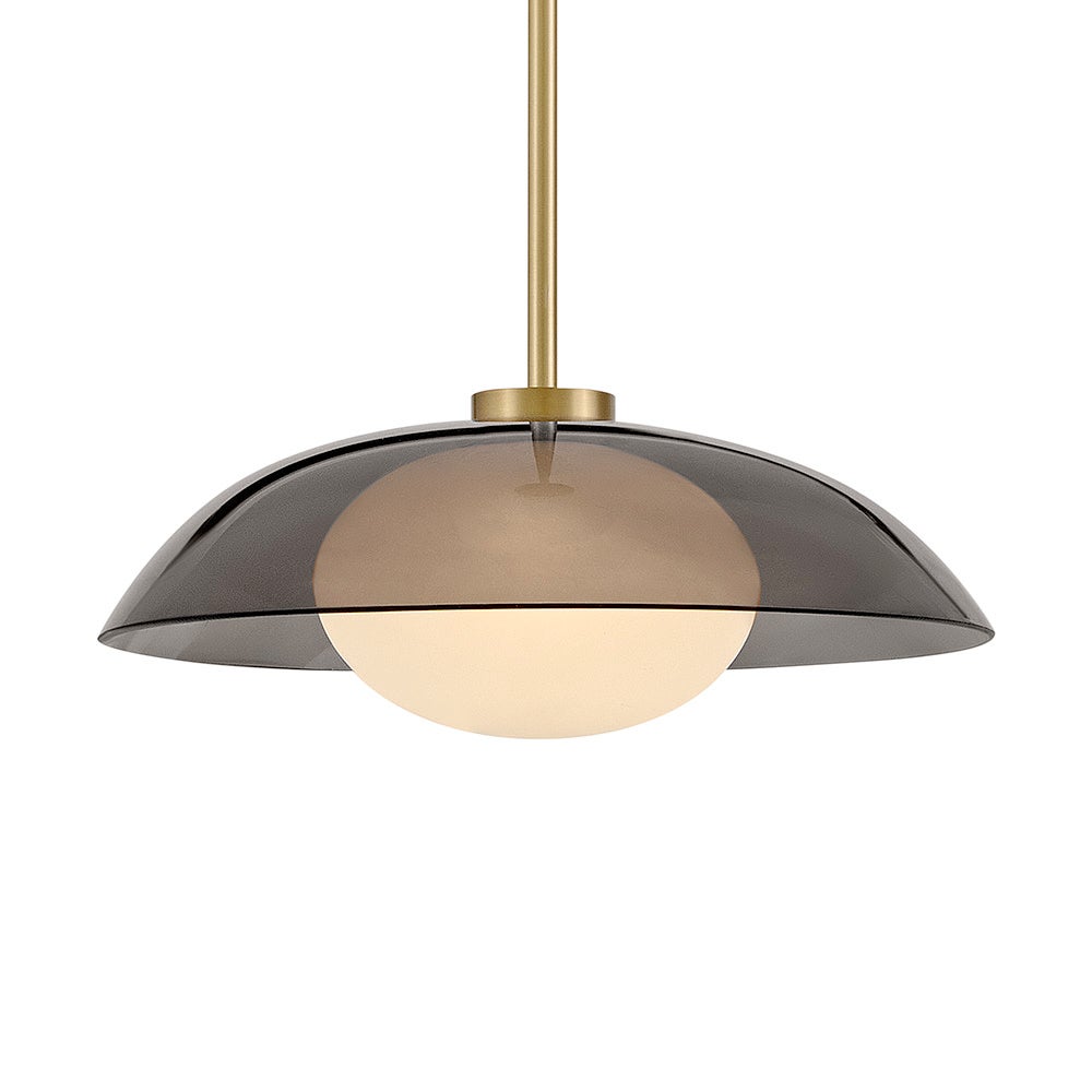 Lark 84447LCB Jace LED Pendant in Lacquered Brass
