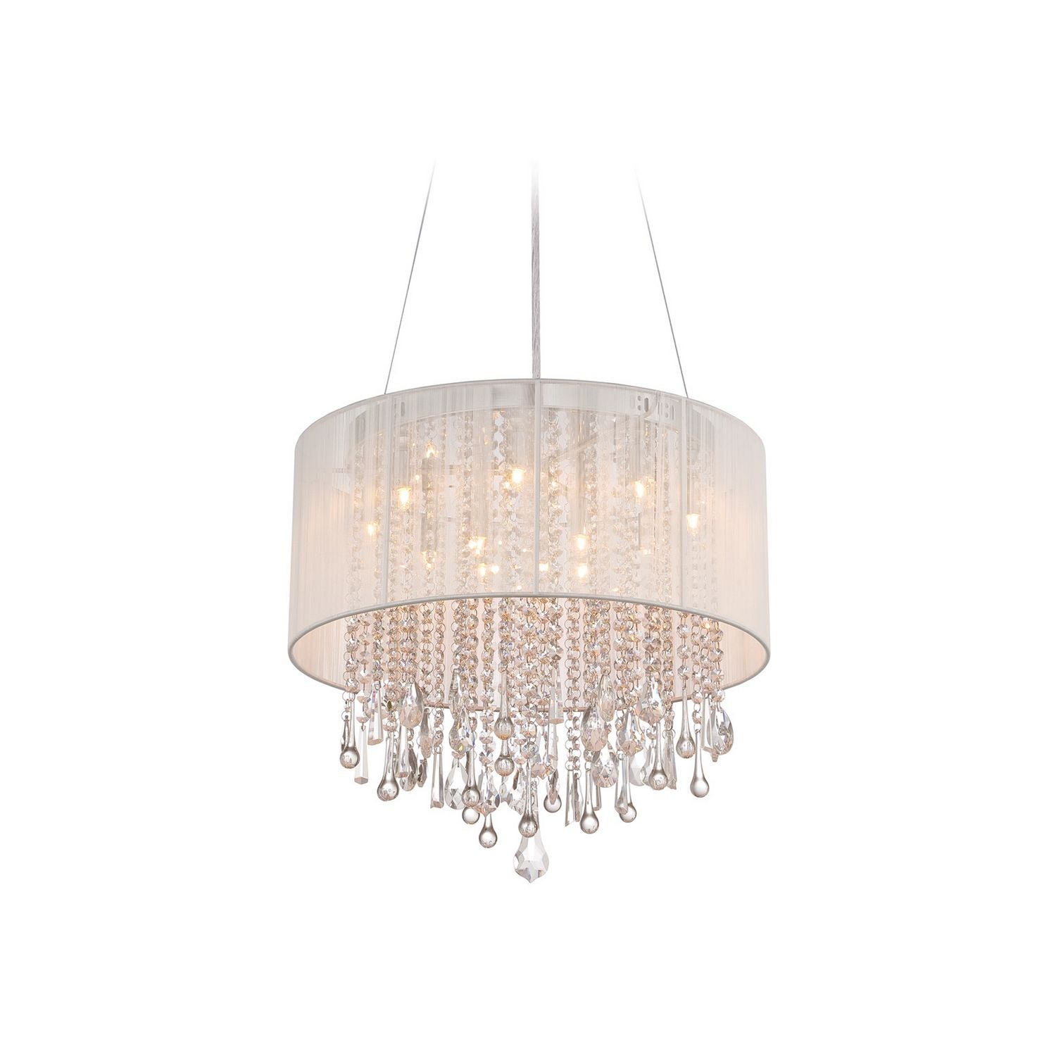 Avenue Lighting - HF1500-WHT - LED Dual Sconce - Beverly Dr. - White Silk String
