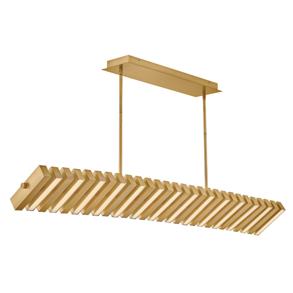 Fredrick Ramond FR42456LCB Stitch LED Linéaire Suspendu FR42456 en laiton laqué