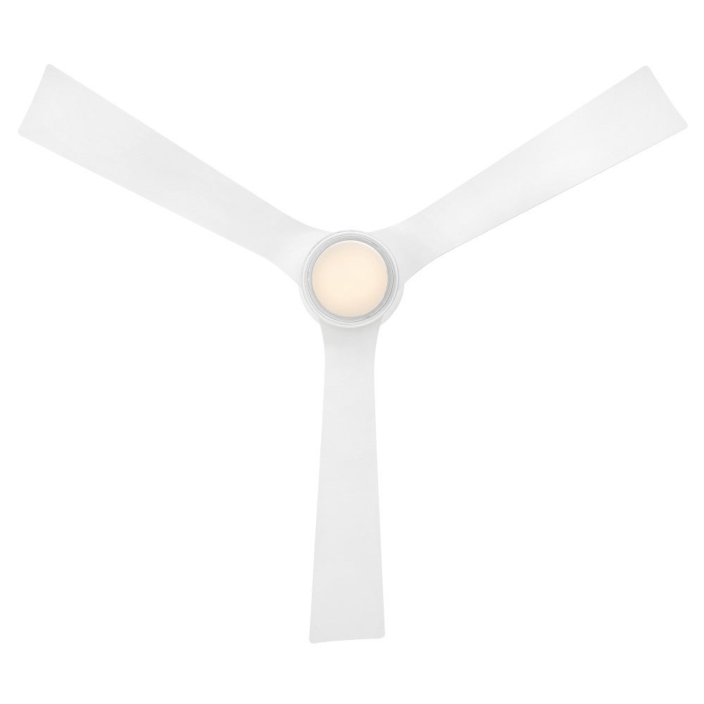 Hinkley Lighting 910956FMW-LDD Vosh LED Smart Fan with Uplight in Matte White