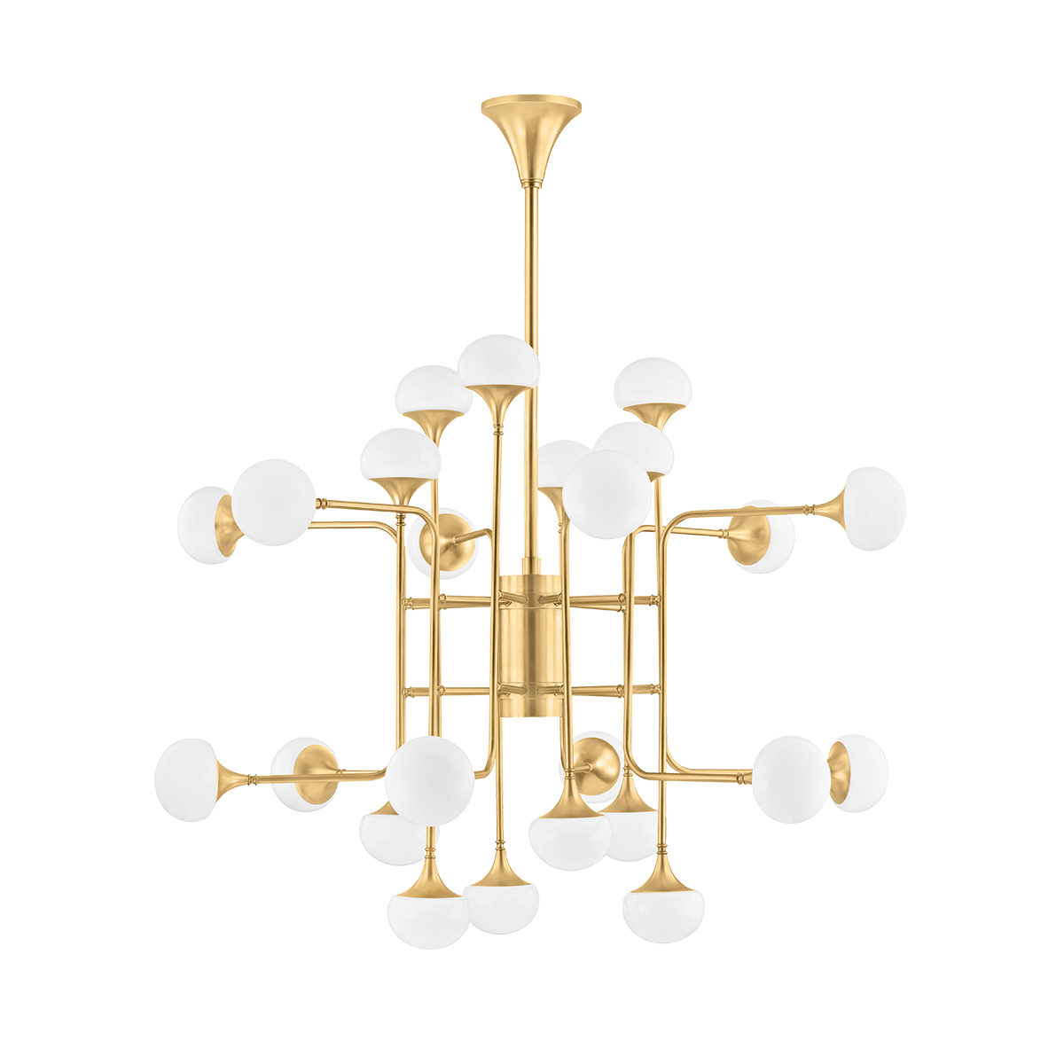 Hudson Valley Lighting 4724-AGB Fleming Chandelier in Aged Brass