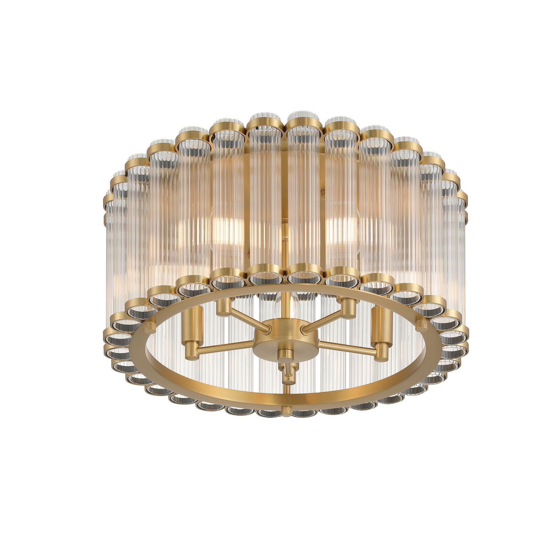 Eurofase 49185-010 Glasbury LED Flush Mount in Gold