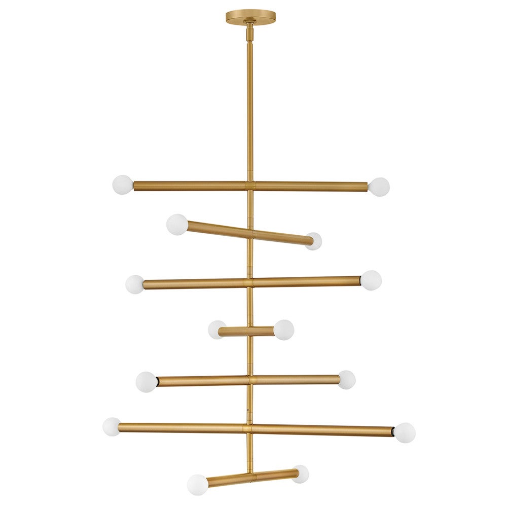 Lark 83199LCB Millie Multi Tier in Lacquered Brass